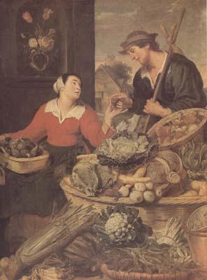 Frans Snyders detail Fruit and Vegetable Stall (mk14) Germany oil painting art